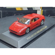 IXO/Hot Wheels Co-Branded Ferrari 1/43 Ferrari F355 Berlinetta 1997 Red Alloy Car Model, with Origin