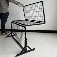 Floor-standing Shelf Grid Art Mobile Shelf Display Rack Vertical Wire Mesh Iron Kindergarten Storage