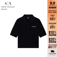 Armani Exchange เสื้อโปโลผู้หญิง รุ่น XW000887-AF10819-MC021 สีดำ