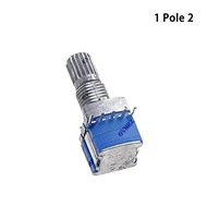 5PCS RS1010 Rotary Switch 15mm Shaft 1P2T-1P6T 2P2T-2P4T Selector Switch