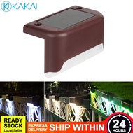🔥 PROMO 🔥 LED Warm White Solar Pathstair Outdoor Light Garden Yard Wall Landscape Courtyard Warm And