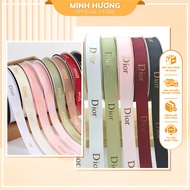 Ribbon with Dior printed on SinoWrap brand, beautiful product, 2cm roll, 36 yards long, convenient t