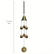 cod Classic Six-Tube Retro Metal Wind Chimes Home Decor Hanging Ornaments High-End Aluminum Tube Win