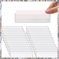 (PDGA) Label Holders Adhesive Shelf Tag Clear Shelf Tag Index Card Pockets Drawers File Storage Bins