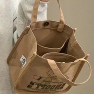 Lunch Box Bag Snoopy Canvas Handbag Small Size Portable Fashion Mummy Bag Large Capacity Tote Bag Lunch Bag