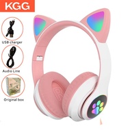 Flash Light Wireless Headone Bluetooth Headset Kids Earones Cute Headone Mic Game Earpieces Sports Mic Headset Gifts.