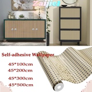ZAIJIEEE Wall Sticker, Self-adhesive PVC Wallpaper, Removable  Rattan Waterproof Furniture Renovatio