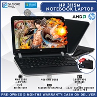 HP 3115M Notebook Laptop | AMD E300 1.30Ghz 4GB RAM DDR3 160GB HDD | Free Bag and Charger | We also have lowest price laptop, cheapest laptop, cpu set, pc set computer, gaming pc, loptop | GILMORE MALL