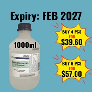 Baxter Sodium Chloride 0.9% Irrigation Solution 1000ml Wound Irrigation SOD