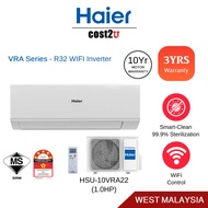 Haier 1.0HP R32 WIF Inverter Air Conditioner | HSU-10VRA22 (AirCond Air Cond Daikin Murah 冷氣機)