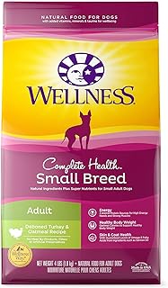 Wellness Natural Pet Food Complete Health Small Breed Turkey &amp; Oatmeal Dry Dog Food 4Lb