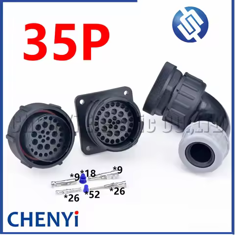 35 Pin Automotive waterproof connector Truck engine frame chassis harness plug 7811230 7812226 For D