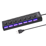 Gs8 OEING USB Hub 2.0 7 Port - U911 - Black Or-i