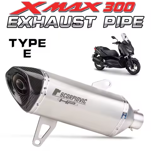 Motorcycle Exhaust Muffler For XMAX300 XMAX 300 2017-2024 Manifold Connect Muffler with DB Killer