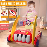 4 in 1 Baby Play Gym Toy New Born Gym Playmat Baby Fitness Gym Playmat Musical Piano Toddler Walker 