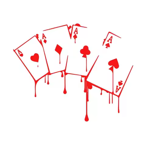 15.6X12.7CM Interesting Casino Poker Games Car Sticker High Quality Motorcycle Decorative Accessorie