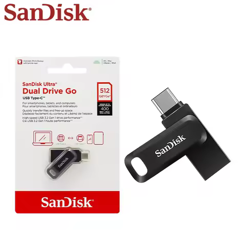 SanDisk Ultra Dual OTG Pen Drive USB 3.1 Type-C Flash Drive 64GB 128GB 256GB 512GB Up to 400MB/s Uni