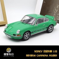 1973 Porsche 911 CARRERA RS CARRERA NOREV Original Factory 1: 18 Simulation Alloy Car Model