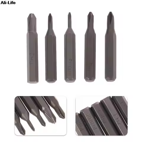 5Pcs Screwdriver Bit H4×28mm Cross Screwdriver Magnetic Bits PH0000 PH000 PH00 PH0 PH1 PH2 4mm Hex S