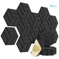 Mary Pack of 12 Hexagonal Foam Panels Soundproof Wall Panels Acoustics Foam Tiles