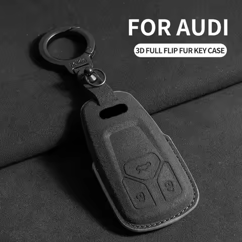 Car Key Case Cover For A1 A3 8P A4 B9 8S A7 A8 Q3 Q7 4M S4 S7 RS6 SQ5 TTS Auto Keychain Protector Sh