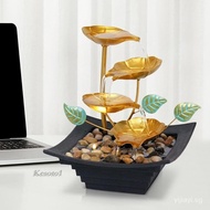 【In stock】[Kesoto1] 4 Tier Tabletop Water Fountain for Desktop Patio Tabletop Feng Shui Ornament ZWH8