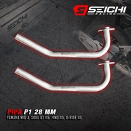 Header Pipe / Exhaust Neck P1 28 Seichi Mio J Fino 115 SoulGT 115 Xride 115