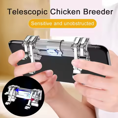 Metal Gamepad PUBG Mobile Trigger Control Smartphone Gamepad Controller L1R1 Gaming Shooter Joystick
