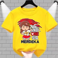 UNISEX AUGUST 17TH CHILDREN'S TOP BOYS' AND GIRLS' CLOTHES/ AUGUST 17 CHILDREN'S INDEPENDENCE T-SHIR