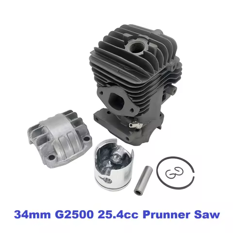 34mm Cylinder Piston Kit Fit Zenoah G250 G2500 2500 25cc 25.4cc Top Handle Pruner Chainsaw STIGA CJ3
