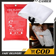 Home Emergency Fire Blanket Fireproof Safety Cloth 1Mx1M 1.5Mx1.5M 1Pc
