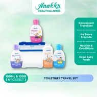 Anakku Baby Care Toiletries Set | Mandian Newborn Travel Set (4-in-1 Essential) 100ml TS118