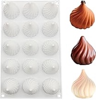 Chocolate Mould Flame Chocolate Mould, 15 Holes, Diameter 42 mm, Height 45 mm, BPA-Free, Silicone Mo