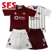 【SFS】 2025-26 Hearts Jersey Football Soccer Jersey Kid and Adult  Kit（Top+shorts）