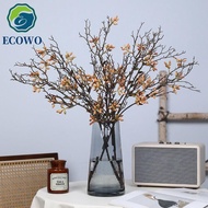 AQUAGEM Artificial Plant Dead Branch, Lifelike Real Touch Eucalyptus Fruit Branch, Faux Plant DIY Pl