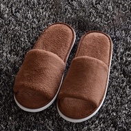 INT- Non-disposable Home Guest Slipper Warm Fluffy Shoes Hotel Coral Velvet Slippers