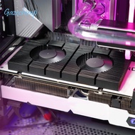 Gazechimp แผ่นระบายความร้อน GPU Backplate พัดลมคู่สำหรับ RTX 3090 3080 Series การ์ด