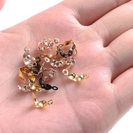 200pcs/Lot Mix End Crimp Beads Clasp Thread Cord End Knot Cover Clasp for Making Diy Connector Chain