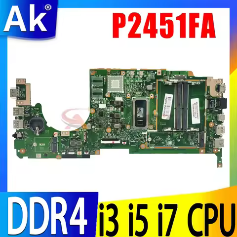 Shenzhen P2451FA Mainboard For ASUS ExpertBook P2451F P2451FA P2451FAW P2451FAV Laptop Motherboard W