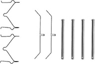 HELLA PAGID 8DZ 355 202-361 Accessory Kit, Disc Brake Pad - K0046 - Brake System: Sumitomo - for Lex