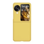 全城熱賣 - 適用於OPPO Find N3 Flip 二段膚感親膚PC手機殼（檸檬黃）