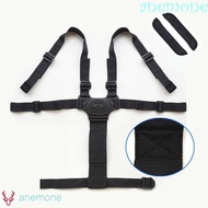 ANEMONE Safety Belt Belts Points Black Harness Pushchair 5-Point Belts Seat Children Strap Stroller