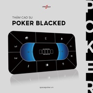 Blacked Space Poker Vietnam Poker table mat, high quality, super durable professional felt rubber ma