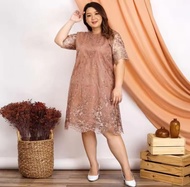 MIDI DRESS BURKAT TYLLE GLYTER JUMBO WANITA DEWASA REMAJA/GAUN PENDEK MODEL TERBARU/DRESS JUMBO TAHU