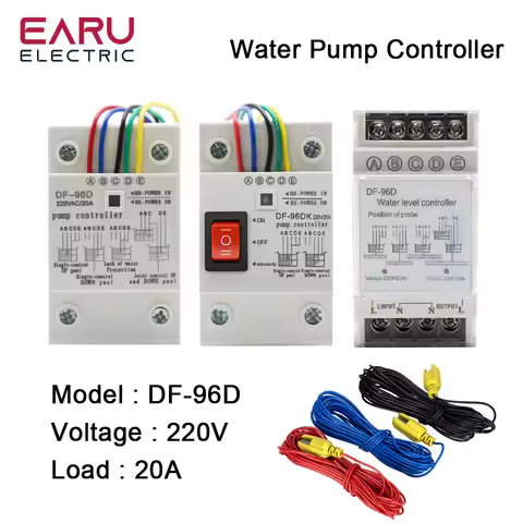 DF-96D DF-96DK Water Level Controller Switch 20A 220V Water Tank Liquid Level Detection Sensor Water