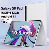 【2023 New Smart Tablet】Galaxy Tab X5 10.8 inch [16GB+512GB] Support 4G/5G Online Courses HD Tablet Android