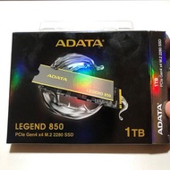 威剛 ADATA LEGEND 850 M.2 2280 SSD 1TB GEN4 x4