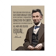 Abraham Lincoln Original Art Prints - Black and White, Lincoln Posters, Quotes Inspiration Prints Wa