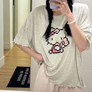 [Chest Pad Pajamas] Korean Version Pajamas Comfortable Soft Modal Pajamas Set Summer Sweet Cartoon w