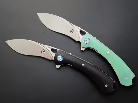 Sitivien ST147 Folding Pocket Knife 14C28N Steel Blade G10/ Micarta Handle EDC Tool Knifes for Worki